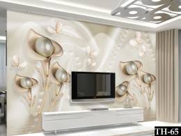 Dekoratif 3D TV Arkası Duvar Kağıdı