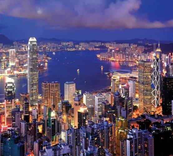 3-1318 Hong Kong Şehir Manzarası - 0