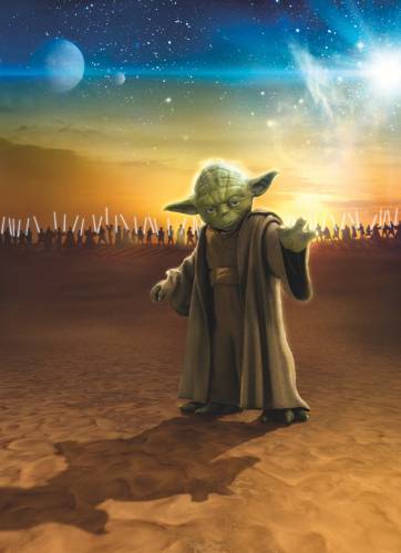 4-442 Komar Star Wars Master Yoda Çocuk Duvar Kağıdı - 0