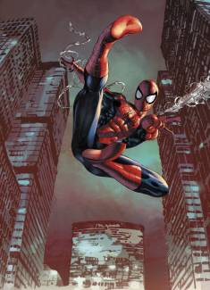 4-459 Komar Spiderman Jump Çocuk Duvar Kağıdı