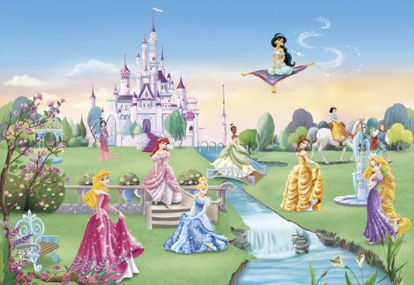 8-414 Komar Princess Castle (Prenses) Çocuk Odası Duvar Kağıdı - 0