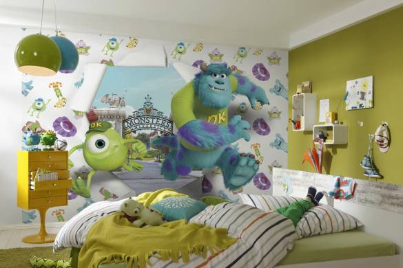 8-471 Komar Monsters University Çocuk Odası Duvar Kağıdı - 1