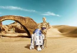 8-484 Komar Star Wars Lost Droids Çocuk Odası Duvar Kağıdı