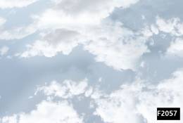 Beyaz bulutlar gökyüzü çocuk odası duvar kağıdı f2057
