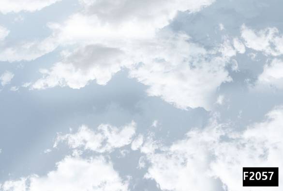 Beyaz bulutlar gökyüzü çocuk odası duvar kağıdı f2057 - 0