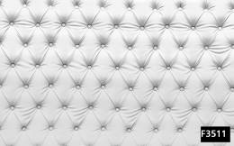 Beyaz dekoratif geometrik desen 3d duvar kağıdı f3511