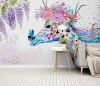 Çiçekli unicorn kelebek duvar kağıdı - Thumbnail (2)