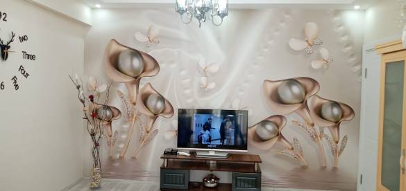 Dekoratif 3D TV Arkası Duvar Kağıdı - 2
