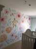 Pastel çiçekli genç ve çocuk odası duvar kağıdı - Thumbnail (2)